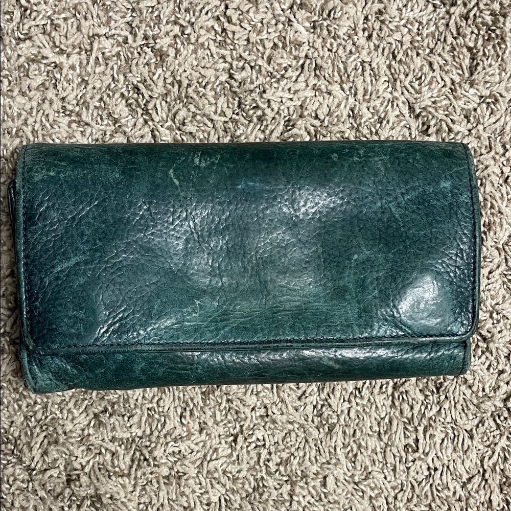 Latico Teal Leather Wallet